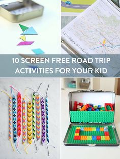 there are many different activities for kids to do on the road trip and have fun with them