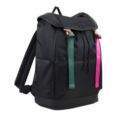 The Bodhi Unisex Drawstring Backpack with Dual Buckles is an attractive everyday bag for casual use, while still commanding a fashionable and trendy presence. Featuring a spacious main compartment, front, back and side storage sleeves, plus a hidden top zippered compartment, this backpack will allow you take carry all your personal belongings safely and conveniently. Drawstrings help secure the contents inside your bag, while the buckles lock everything in place. Adjustable padded shoulder strap Black Outdoor Backpack With Adjustable Straps, Personal Belongings, Everyday Bag, School Backpacks, Black Backpack, Cloth Bags, You Bag, Drawstring Backpack, Bag Accessories