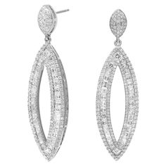 Experience the epitome of luxury with these exquisite diamond drop earrings. Crafted to perfection, these earrings feature a mesmerizing combination of channel-set princess-cut diamonds and prong-set round brilliant-cut diamonds. The diamonds elegantly dangle from an eye-catching pave-set diamond push-back post, creating a captivating display of brilliance. Each diamond is meticulously hand-matched for optimal sparkle and shine, boasting a stunning G-H color categorization and a dazzling SI clar Diamond Drop Earrings, Diamond Drops, Channel Set, Princess Cut Diamonds, Round Brilliant Cut Diamond, Round Cut Diamond, Princess Cut, Round Brilliant, Diamond White