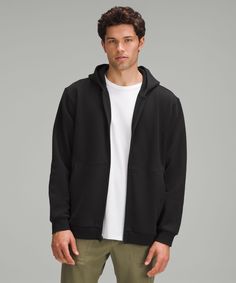 Steady State Full-Zip Hoodie | Men's Hoodies & Sweatshirts | lululemon Mens Zip Up Hoodie Outfit, Zip Through Hoodie Outfit, Casual Lululemon Outerwear For Everyday, Casual Hooded Outerwear By Lululemon, Casual Lululemon Hooded Outerwear, Lululemon Casual Hooded Outerwear, Lululemon Functional Outerwear With Adjustable Hood, Lululemon Outerwear For Fall, Lululemon Casual Outerwear With Drawstring Hood