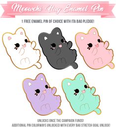 four cute little bears with different colors and sizes