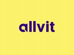 the word alvit on a yellow background