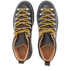 Fracap M120 Ripple Sole Scarponcino Boot Black | END. Fracap Boots, Danner Boots, Retro Backpack, Black Man, Mens Shoes Boots, Danner Mountain Light Boot, A Thing, Full Grain Leather, 100 Years