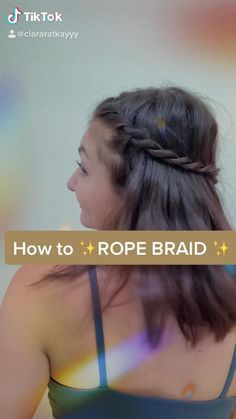 Easy trendy hairstyle ideas for long hairs Braid For Short Hair, Hair Back To School, Rope Braid Tutorials, Back To School Hairstyle, Short Hair Back, Hair Style Vedio, Shorthair Hairstyles, Rope Braid, Hair Braid Videos