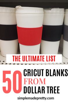 the ultimate list of cricut blanks from dollar tree to $ 50 each