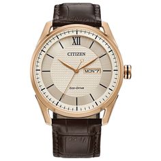 Classic Ivory Dial Leather Strap AW0082-01A | CITIZEN Citizen Watches For Men, Dress Wardrobe, Citizen Watches, Eco Drive Watches, Citizen Watch, Citizen Eco, Eco Drive, Custom Pendants, Stylish Watches