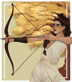 an image of a woman with a bow and arrow