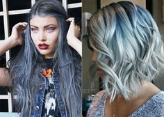 blue gray colored hair - Google Search Denim Hair, Denim Fashion, Blue Grey, Short Hair Styles, Dreadlocks, Hair Color, Google Search, Beauty