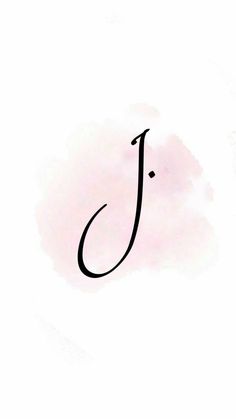 the letter j is written in black ink