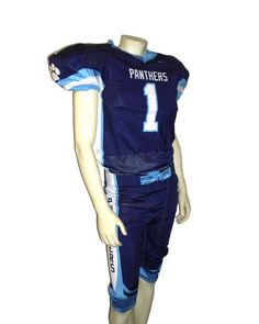 a mannequin wearing a football uniform with the number 1 on it