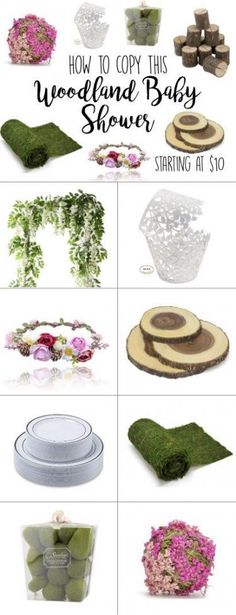 how to copy this woodland baby shower starting at $ 10 and going green with flowers