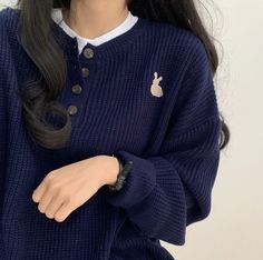 Casual Sweaters Women, Simple Style Outfits, Blazer And Skirt Set, Fall Vintage, Winter Model, Casual College Outfits, Korean Casual Outfits, Vintage Jumper, Casual Day Outfits