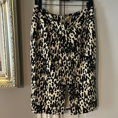 Crepe Like Feel. Nwot. Very Beautiful With The Slit In Front. Waist 17 Across Length 25 Women Skirts Midi, Black Cream, Midi Skirt, Womens Skirt, Michael Kors, Skirt, Cream, Women Shopping, Black