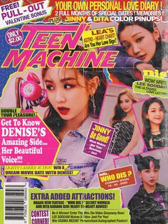 the front cover of teen magazine