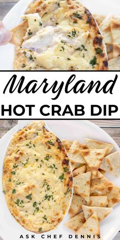 Maryland Hot Crab Dip Maryland Crab Dip, Hot Crab Dip Recipe, Creamy Crab Dip, Hot Crab Dip, Crab Dishes, Creamy Crab, Lump Crab, Crab Dip, Carrot Sticks