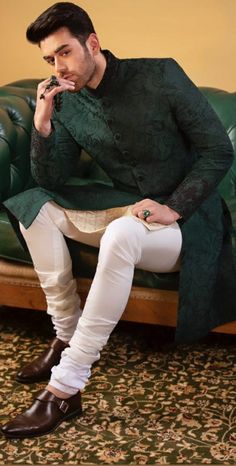 Nawabi Suit For Men, Engagement Sherwani Men, Mehndi Boys Dressing, Mehndi Dress Men, Mehndi Kurta For Men, Sangeet Kurta For Men, Groom Mehndi Outfit For Men, Indian Wedding Outfits Men, Mehndi Dress For Mens