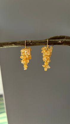 Premium Quality  Natural Rough Citrine Beads The weight of the earrings is 6 grams per pair.  The drop length of the earrings is 4 cm. Citrine Earrings, Citrine Beads, Natural Citrine, Citrine, Jewelry Crafts, Jewelry Earrings Dangle, Etsy Earrings, Dangle Drop Earrings, Premium Quality