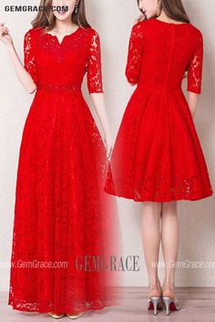 10% off now|Free shipping world-wide. Sequined Lace Aline Red Homecoming Dress With Half Sleeves at GemGrace. Click to learn our pro custom-made service for wedding dress, formal dress. View #HomecomingDresses for more ideas. Homecoming Dress With Sleeves, Red Homecoming Dress, Delicate Gown, Red Homecoming Dresses, Dress With Sleeves, For Wedding Dress, Cheap Bridesmaid Dresses, Bridal Party Dresses, Long Bridesmaid Dress