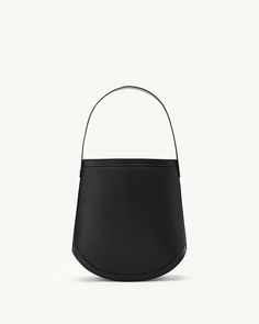 a black handbag on a white background