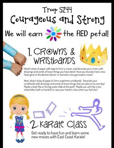 a poster with instructions on how to use the princess's crown for her costume