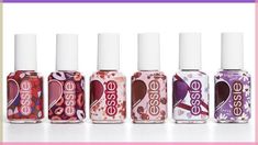 limited edition valentine's day 2020 collection - indulge yourself with these six new nail polishes Nail Art Stripes, New Nail Polish, Seasonal Nails, New Nail, Essie Nail, Nail Polish Collection, Romantic Dates, Nail Polishes