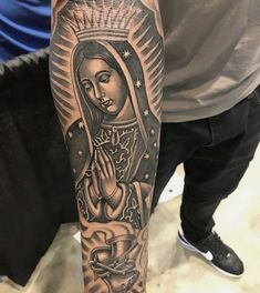 Tattoos Virgin Mary, Tattoo Virgin Mary, Virgin Mary Tattoos, Virgen Mary Tattoo, Mary Tattoos, Chicano Tattoos Sleeve, Mexican Tattoo