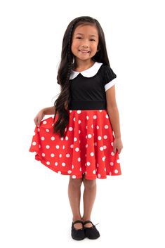 Retro Polka Dot Twirl Dress Rose Princess Dress, Princess Dresses For Kids, Mermaid Ball Gowns, Princess Dress Kids, Radiant Red, Princess Dress Up, American Princess, Fabric Accessories, Twirl Dress