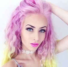 Unusual Hair Colors, My Little Pony Hair, Goth Beauty, Crazy Hair, Girly Fashion, Hair Designs