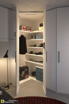 30 Amazing Corner Wardrobe Ideas | Engineering Discoveries Closet Design Layout, Bedroom Cupboard, Bedroom Cupboard Designs, Wardrobe Interior Design