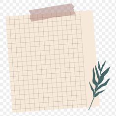 a piece of paper with a plant on it clipart png - blank notepad