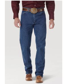 Wrangler Cowboy, Wrangler Cowboy Cut, Boot Barn, Western Look, Wrangler Jeans, Jeans Mens, Hem Style, Jeans Color, Mens Big And Tall