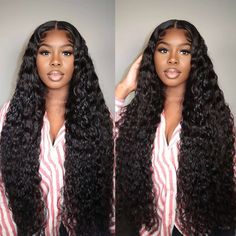 Long Black Curly Wig, 40 Inch Deep Wave Wig, Loose Deep Wave Wig, Amazon Wigs, Deep Curly Wig, Loose Wave Wig, Curly Styling, Deep Wave Wig, Long Length Hair