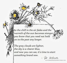 a poem with daisies in the corner