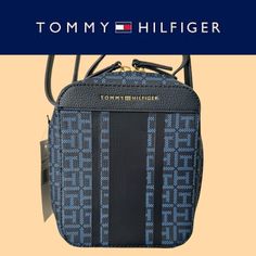 New With Tags! Tommy Hilfiger Crossbody Bag. Color: Navy Blue And Blue Stone. Zipper Closure And Top Handle Adjustable Strap Up To 24” Two Small Inside Pockets 6” Width 7” Height 3” Depth Tommy Hilfiger Crossbody Bag, Tommy Hilfiger Backpack, Tommy Hilfiger Bag, Tommy Hilfiger Bags, Red Crossbody, Black Crossbody Purse, Canvas Crossbody Bag, Black Leather Purse, Vintage Tommy Hilfiger