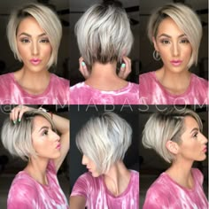 Undercut with a 1 faded into a 2 guard The Undercut, Cute Short Haircuts, Mullet Hairstyle Women, Short Hairstyles For Thick Hair, Curly Hair Women, Hairstyle Women, Haircut And Color, Cute Hairstyles For Short Hair