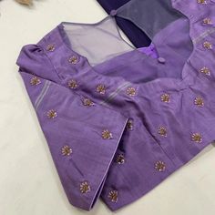 Dm@9640490158 Designer zardosi maggam work blouse Fabric: Halfpattu Dispatch: 3days Price : 1000unstiched . 1550stitched Colours and sizes can be customised accordingly Ghagra Design, Normal Blouse Designs, Normal Blouse, Blouse Inspiration, Casual Blouse Designs, Normal Design, Latest Blouse Neck Designs