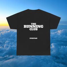 Running Club Tee, Running Club, Running Tee, Gym Shirt, Streetwear Shirt, Vintage Tee, Minimalist Shirt, The Running Club, Comfy Shirt FABRIC COMPOSITION AND WEIGHT   * 100% cotton * Fabric weight: 5.0-5.3 oz/yd² (170-180 g/m²)  * Open-end yarn * Tubular fabric * Taped neck and shoulders * Double seam at sleeves and bottom hem ABOUT SHIRT * Design: Elevate your style with our exclusive T-shirt featuring a captivating graphic design. * Quality: Crafted for both comfort and durability, our T-shirt is made with premium materials, ensuring a soft and long-lasting wear. * Versatility: This shirt seamlessly merges style and comfort. Pair it with jeans or your favorite casual wear for a fashionable statement. * Do order 1-2 size bigger for Oversized Shirt Look WASHING METHOD * Care Instructions: Minimalist Shirt, Minimalist Shirts, Streetwear Shirts, Running Club, Streetwear T Shirt, Shirt Streetwear, Gym Shirt, Comfy Shirts, Gym Shirts