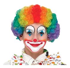 Clown Face Makeup, Happy Clown, Clown Wig, Halloween Costume Store, Clowns Funny, Send In The Clowns, Circus Costume, Clown Faces