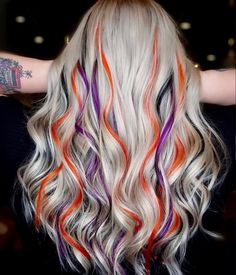 Halloween Hairstyles, Dyed Hair Inspiration, About Halloween, Colorful Hair, Halloween Hair, Hair Inspiration Color