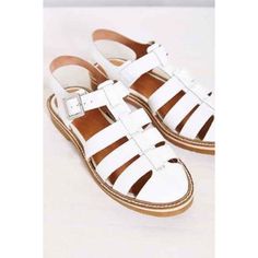 White Patent Strappy Sandals With A Chunky Twist! Chunky Twists, Shoe Game, Strappy Sandals, Sock Shoes, Cute Shoes, Girls Shoes, Me Too Shoes, Leather Sandals, Urban Outfitters