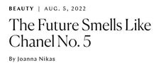 an advertisement for the future smells like chanel no 5 by joanna niks