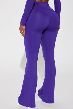 Available In Black And Brown. Crossover Waist Band Full Length Super Soft Medium Impact Flare Pocket(s) Stretch Pair / Mix And Match With "Amara Active Top" Shell: 75% Nylon 25% Spandex Imported | Amara Active Leggings in Plum size Small by Fashion Nova Fitted Purple Leggings, Fitted Purple Elastane Leggings, Purple Full-length Elastane Pants, Full-length Purple Elastane Pants, Stretch Purple Elastane Bottoms, Purple Stretch Elastane Bottoms, Purple Stretch Elastane Pants, Stretch Elastane Purple Bottoms, Fitted Solid Elastane Leggings