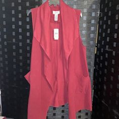 Nwt Wine Fleece Sleeveless Cardigan Os Bundle And Save I Take Offers Cheap Purple V-neck Outerwear, Elegant Red V-neck Cardigan, Red Cotton V-neck Cardigan, Red Knitted V-neck Outerwear, Red V-neck Cardigan With Pockets, Sleeveless Cardigan, One Size Fits All, Jackets & Coats, Jackets For Women