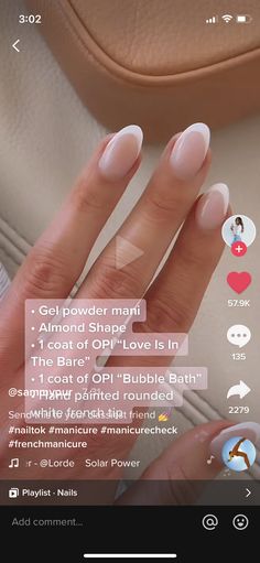 Opi Dip Bubble Bath, French Manicure Bubble Bath, Opi Bubble Bath French Manicure, Bubble Bath French Manicure, Bubble Bath Put It In Neutral Nails, French Manicure With Bubble Bath Opi, Opi Bubble Bath, Gel Powder