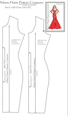 the sewing pattern for this dress is very easy to sew