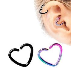 an ear with two hearts attached to it