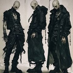 https://t.me/merbygod Eldritch Outfit, Demonic Clothing, Demon Outfit Ideas, Goth Pose, Demon Fashion, Punk Outfits Men, Real Vamp, Goth Fashion Men, Detailed Outfits