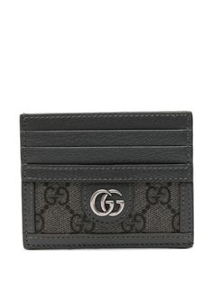 battleship grey GG Supreme canvas/calf leather signature Double G logo card slots We've partnered with Good On You — an independent agency that rates how brands perform in relation to their impact on the planet, people and animals, with a multi-criteria rating simplified to a five points scale. In order to be awarded our conscious label, larger brands need to score a minimum of four out of five ('Good'), while smaller brands must score at least three out of five ('It's A Start'). This item comes from a brand rated three out of five ('It's A Start') by Good on You at the time it was added on FARFETCH. Please note, this is a brand-level rating and does not guarantee that this product is made with conscious materials. Learn more about what makes a product Conscious on our Conscious Criteria p Gucci Classic Wallets With Logo, Modern Leather Card Holder With Logo, Designer Gucci Wallet With Rfid Blocking, Designer Rectangular Card Holder With Logo, Classic Gucci Wallets With Logo, Gucci Designer Wallets With Logo, Designer Gucci Wallets With Logo, Designer Leather Card Holder With Logo, Designer Leather Card Holder With Engraved Logo