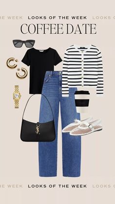 cellajaneblog's STYLED BY BECKY Collection on LTK Coffee Date Outfits, Autumn Coffee, Coffee Date, Tres Chic, Casual Spring, Date Outfits, For All Mankind, 7 For All Mankind, Spring Summer Fashion