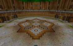 an image of a large room in the middle of a minecraft building that looks like it could be used as a video game